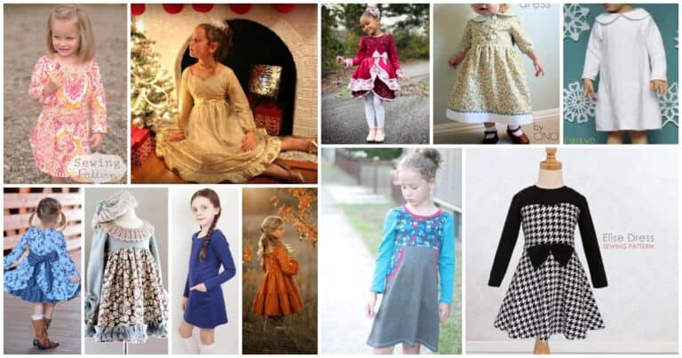 Winter Wonderland: Adorable girl’s long-sleeve dress patterns for all occasions