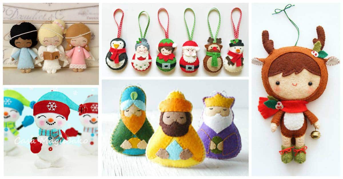 Merriest Christmas Ornament sewing patterns