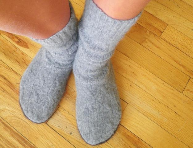 Upcycled Sweater Boots and Boot Socks