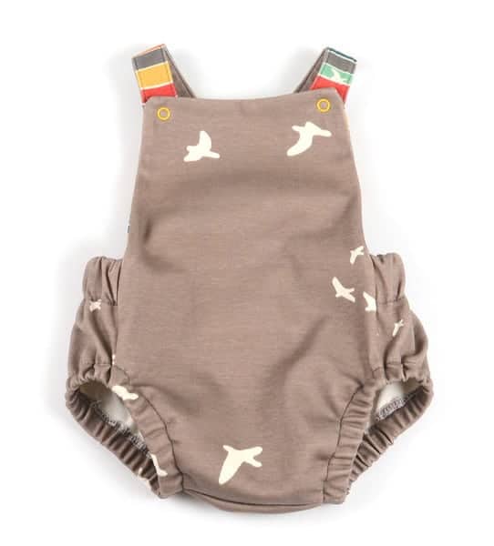 Summer baby romper sewing pattern