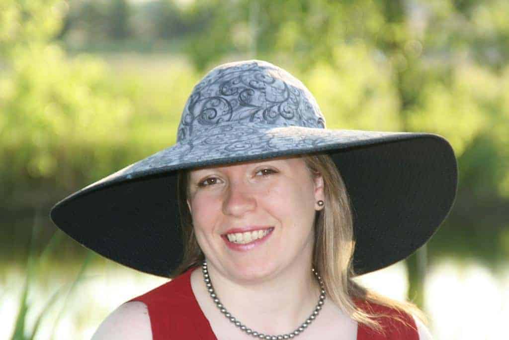 Cote d'Azur Sun hat sewing pattern with wide brim. Perfect for summer