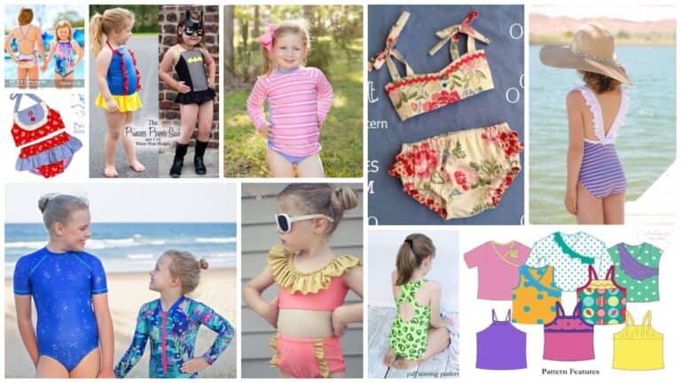 Sweetest Swimwear Sewing Patterns for Girls