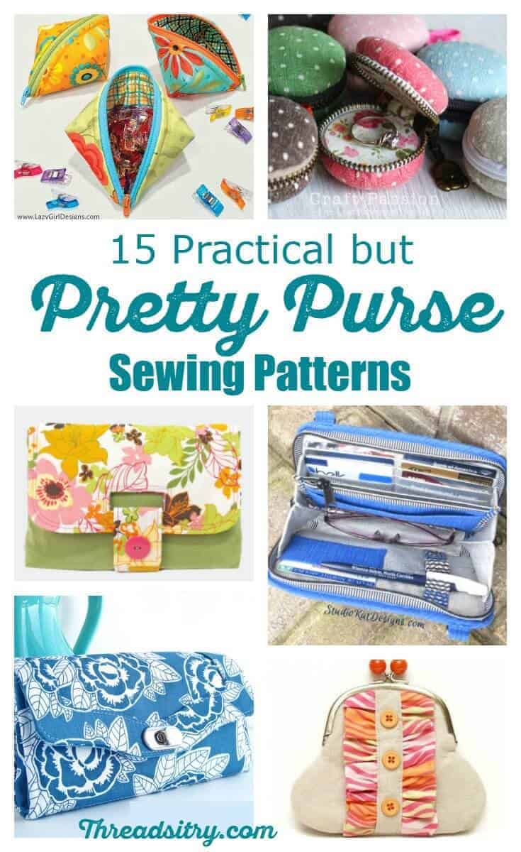 I love a pretty purse sewing pattern, but it has to be practical too. This is a great collection of purse and wallet sewing patterns and tutorials, plus a few larger purses too. Love that some are free too!