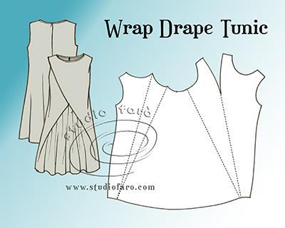 Pattern Puzzle – Wrap Drape Tunic