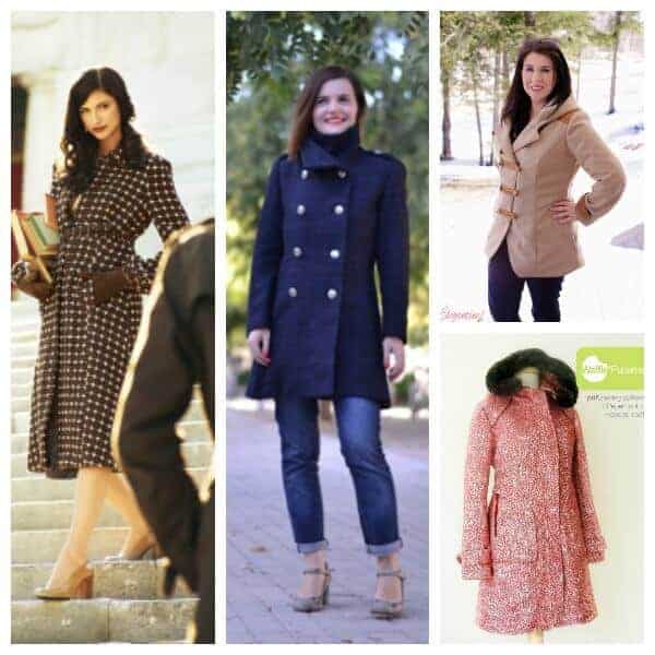 Brave the cold with wonderful women's winter coat sewing patterns