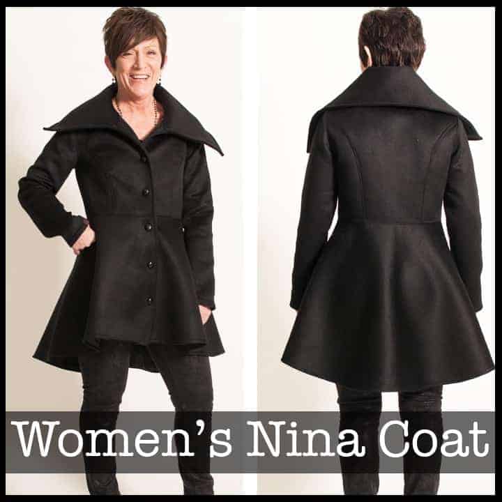 Brave the cold with wonderful women's winter coat sewing patterns