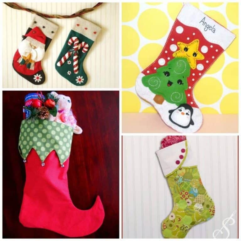 Surprise Santa with the Cutest Christmas Stocking Sewing Patterns