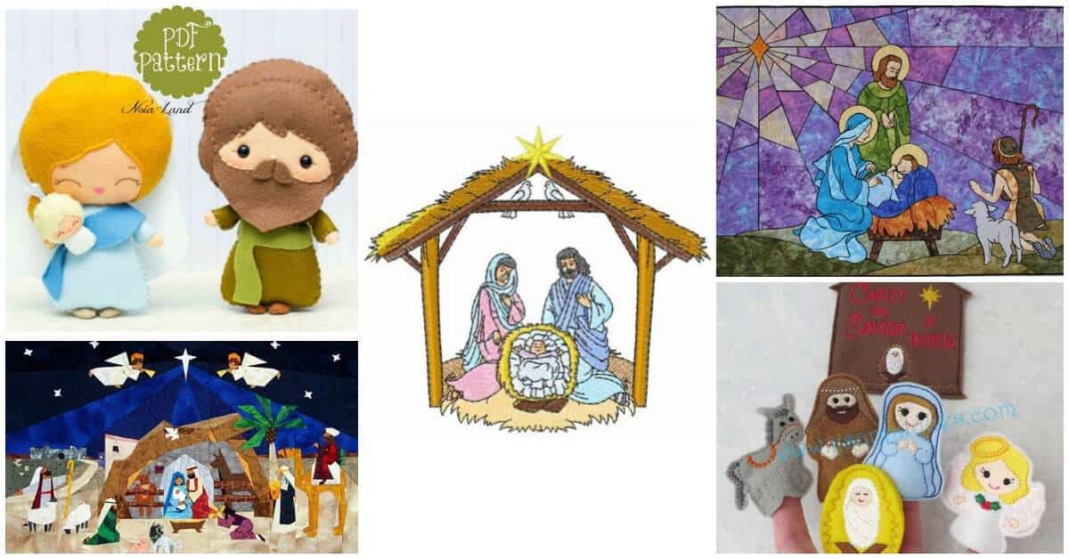 Celebrate the true meaning of Christmas with these Christmas Nativity sewing patterns. From finger puppets to quilt nativity scene patterns, start your Christmas sewing now. I love the walking finger puppets!