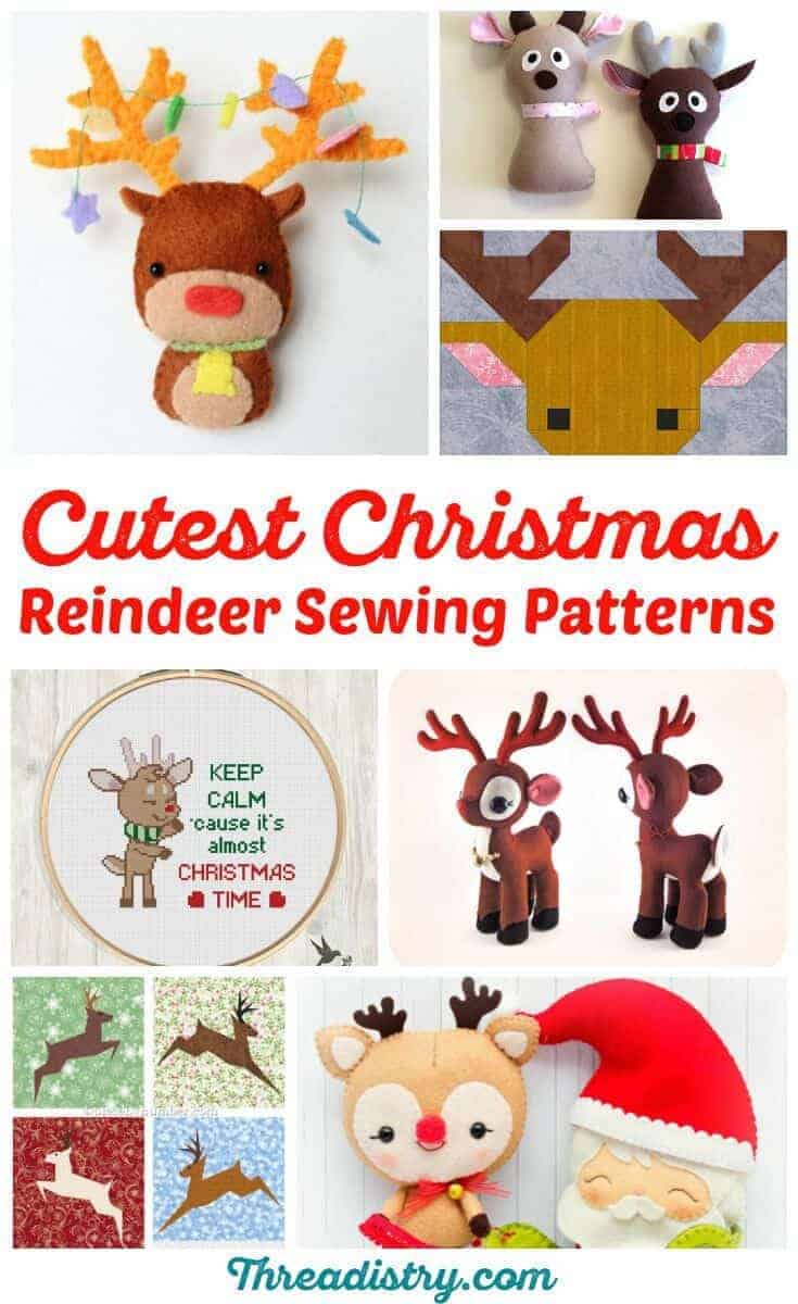 Make your Christmas glow with 21 Reindeer sewing patterns