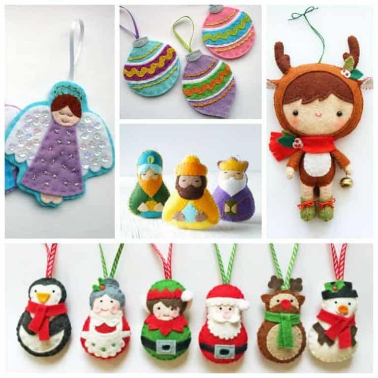 11 Merriest Christmas Ornament Sewing Patterns