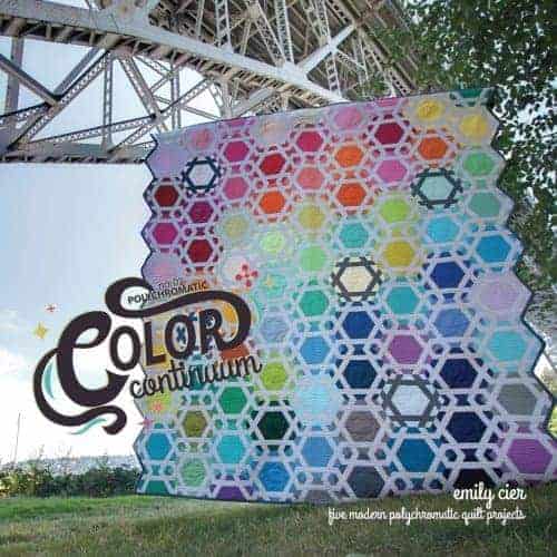 Snood is one of the gorgeous rainbow quilts from the collection Color Continuum -- no. 02 polychromatic by Carolina Patchworks.