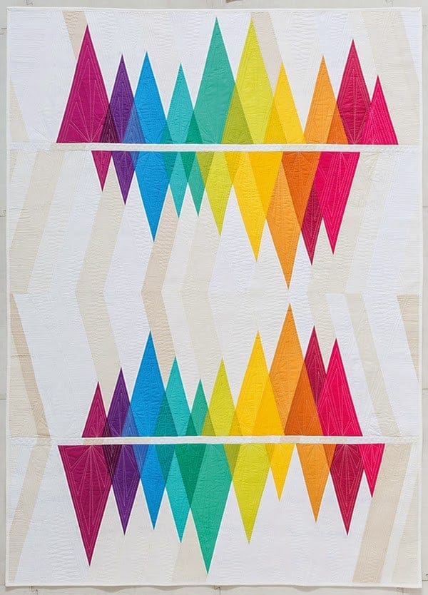 Wavelength from the book "Modern Rainbow: 14 Imaginative Quilts That Play with Color" by Bryan House Quilts