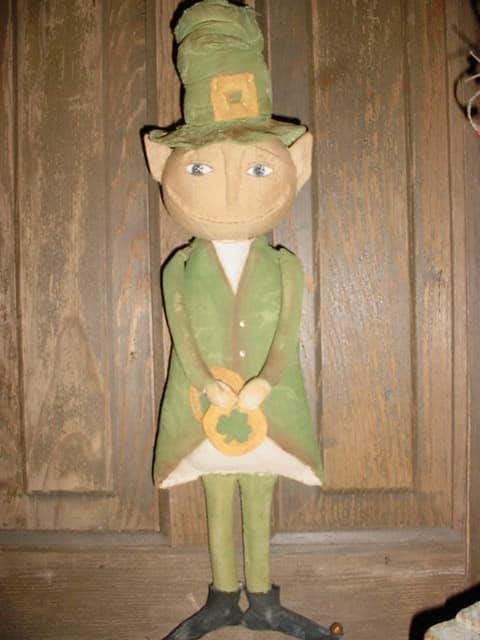 Primitive Leprechaun doll sewing pattern from Primitive Witch