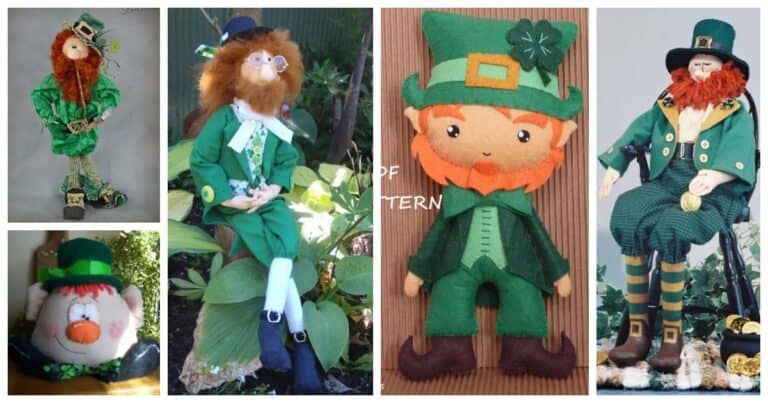 Get the luck of the Irish with Leprechaun Doll sewing patterns