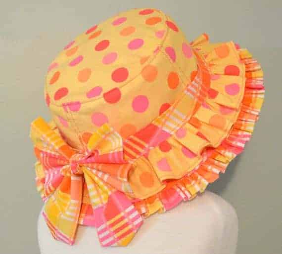 Toddler Girls Polka Dot Bucket Hat