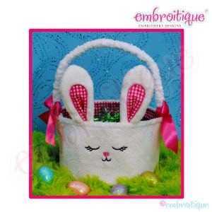 Posh and Proper Bunny Basket sewing pattern DIY Easter basket to sew