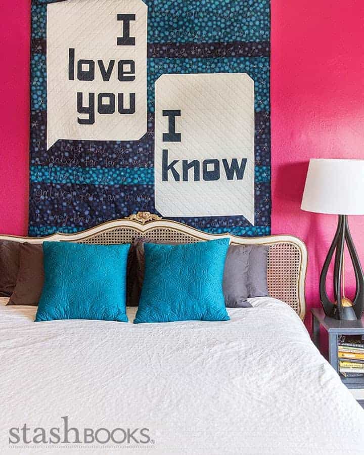 I love you, I know Stars Wars quote quilt