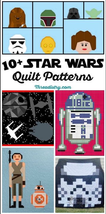 Whether you are a Rebel or on the Dark Side, share your inner Jedi with Star Wars quilt patterns for everyone, including modern and paper-pieced options.