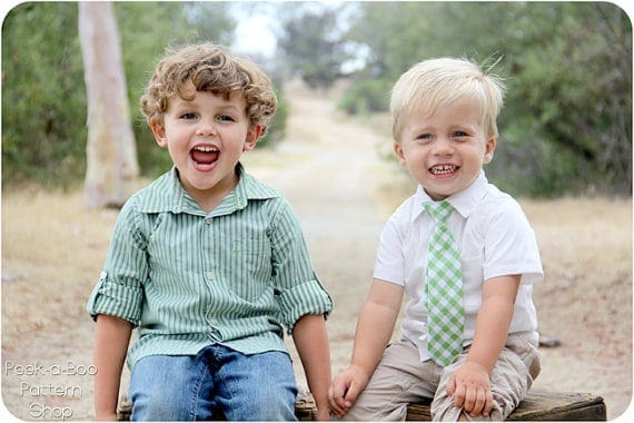 Classic Oxford shirt sewing pattern for babies and boys 