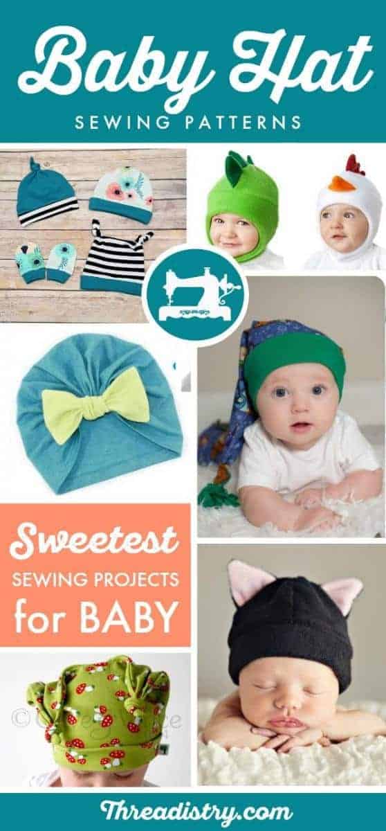  A friend is having a baby so I'm searching baby sewing patterns for the perfect baby shower gift. I've found a winner with these baby hat sewing patterns.  I love the one with Teddy bear ears.  Awesome DIY Baby Shower Gift Ideas | Easy baby sewing projects | Sewing for Baby Girl | Sewing for Baby Boys | Unisex baby sewing projects | Sewing For Beginners | Newborn