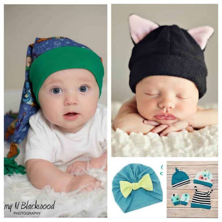 Sweetest baby hat sewing patterns to sew right now