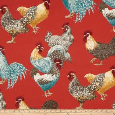 Free Range twill chicken fabric from P Kaufmann