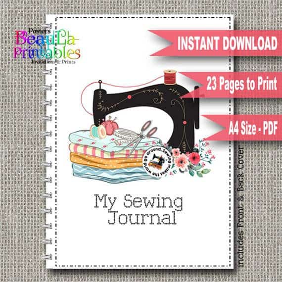 My Sewing Journal printable sewing planner templates
