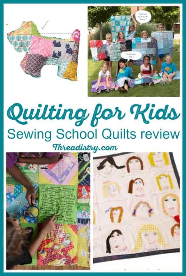 Teach kids to sew quilts and quilted items with Sewing School Quilts. Kids can learn to quilt and have fun too with this cute book.