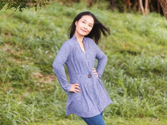 Paro Cardigan sewing pattern for women from Itch to Stitch