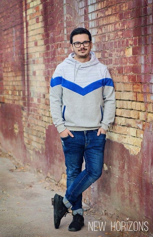 Elevation Hoodie men's sewing pattern from New Horizons Designs