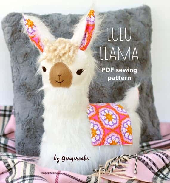 alpaca plush pattern