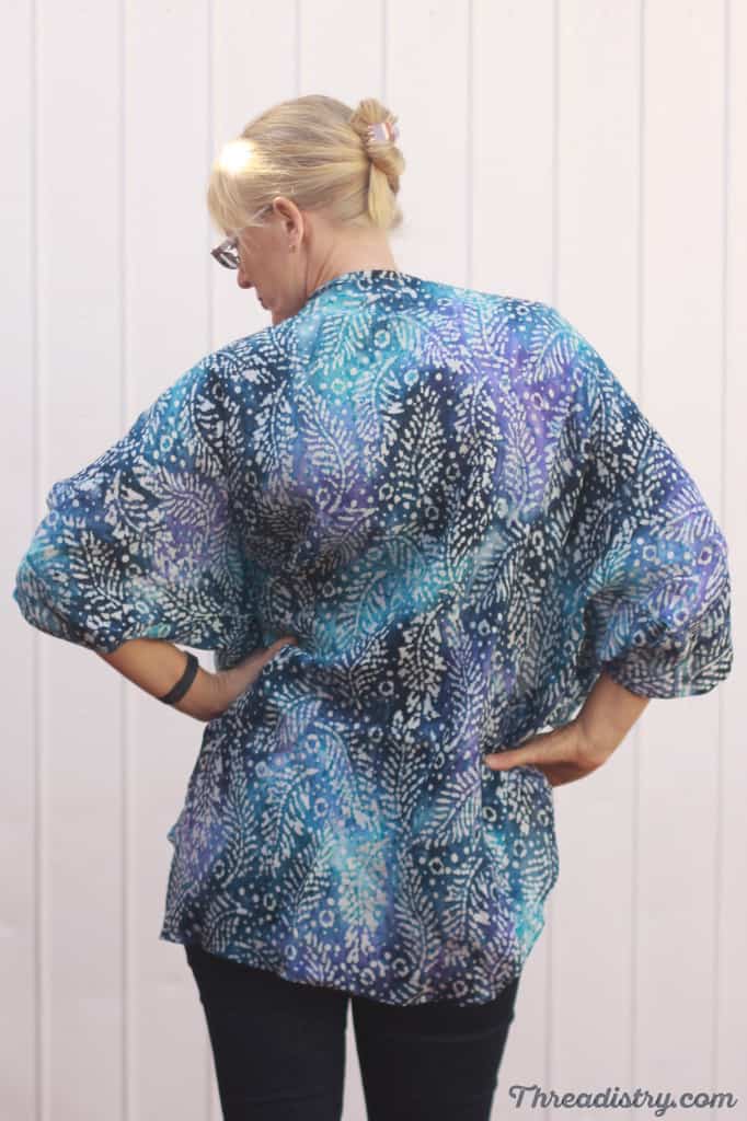 Simple kimono jacket sewing pattern