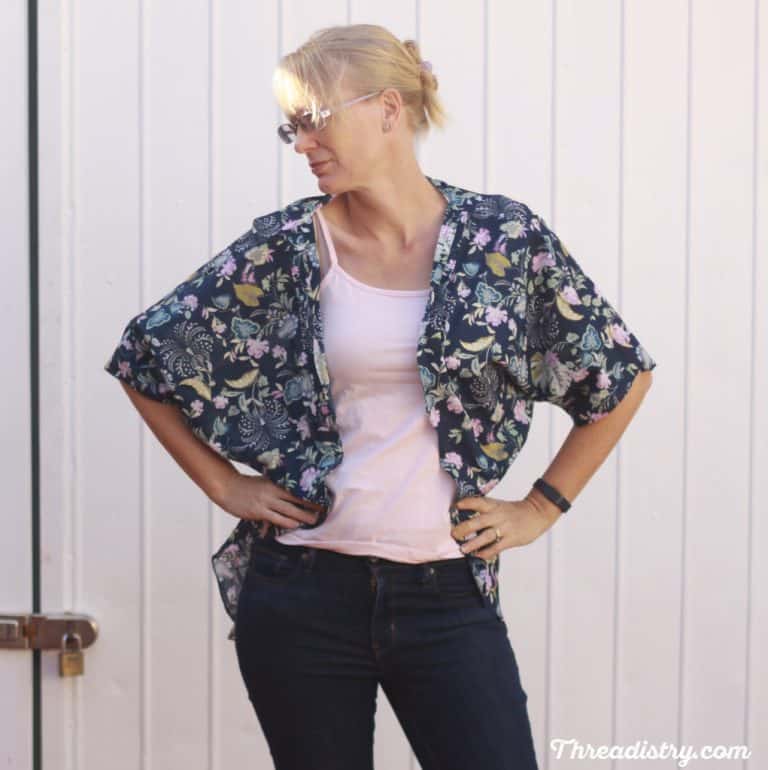 April showers bring May flowers: The Weekendje Kimono sewing pattern review