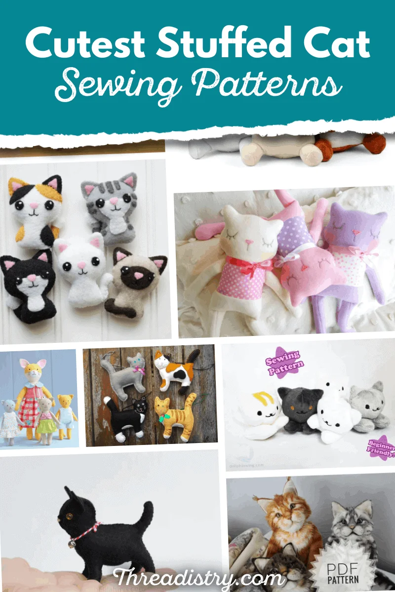From cute and cuddly to realistic: the best Stuffed Cat sewing