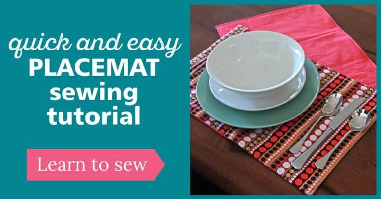 How to sew a Placemat | Quick and Easy Beginner sewing project