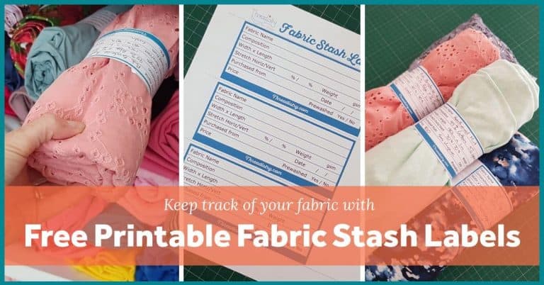 Keep track of your fabric with free printable fabric stash labels