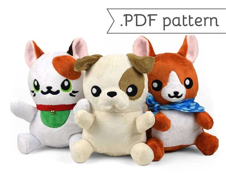 From cute and cuddly to realistic: the best Stuffed Cat sewing patterns