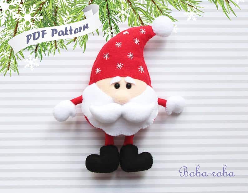 santa doll pattern