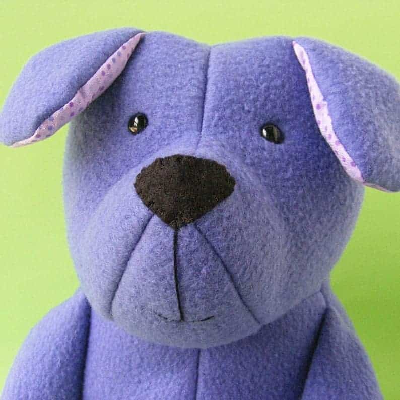 stuffed animal dog pattern