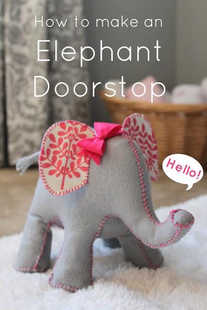 How to make an elephant doorstop