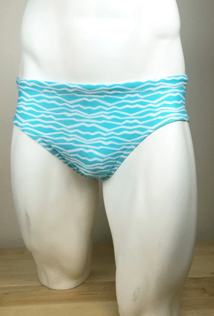 Men's swim briefs on mannequin