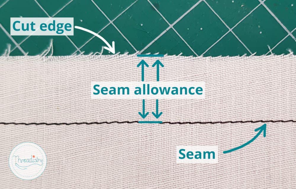 Seam allowance for garment sewing