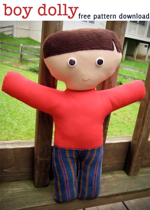 Karl (with a K) Boy Rag Doll pattern – Shiny Happy World