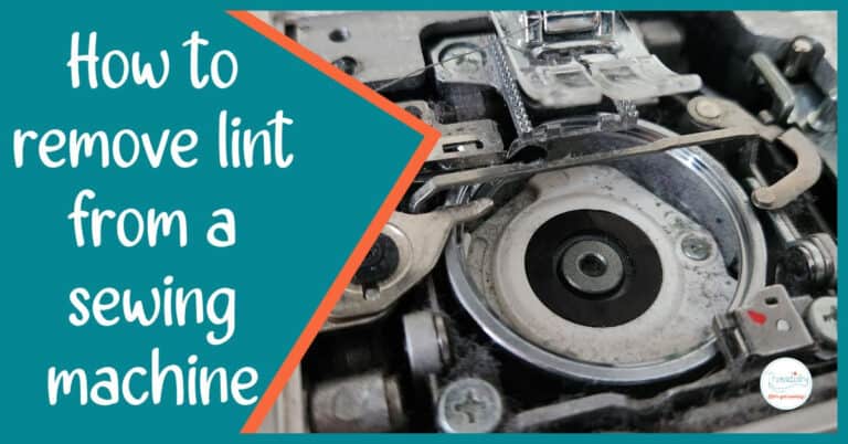 How to remove lint from a sewing machine