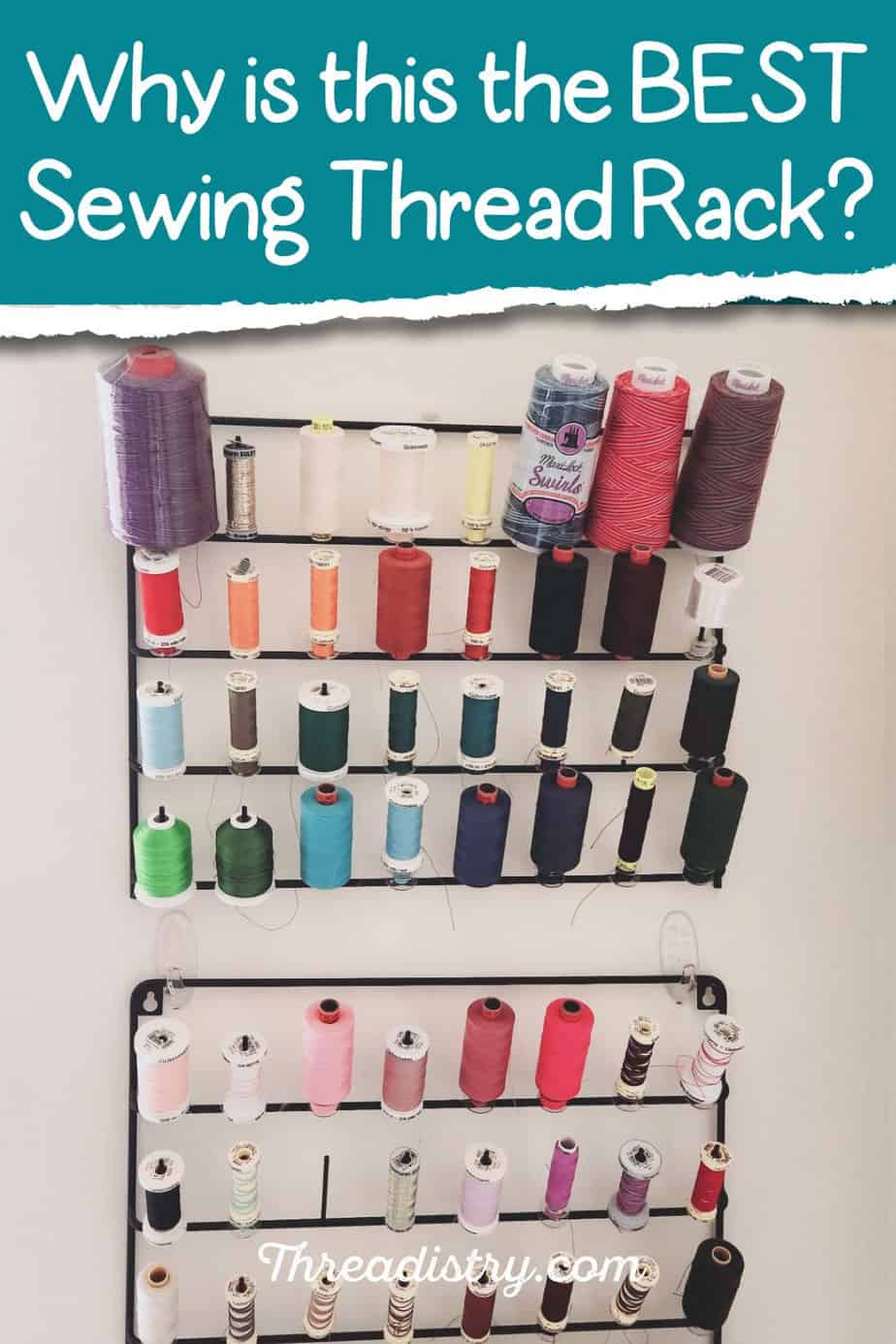 The BEST thread rack for your sewing room