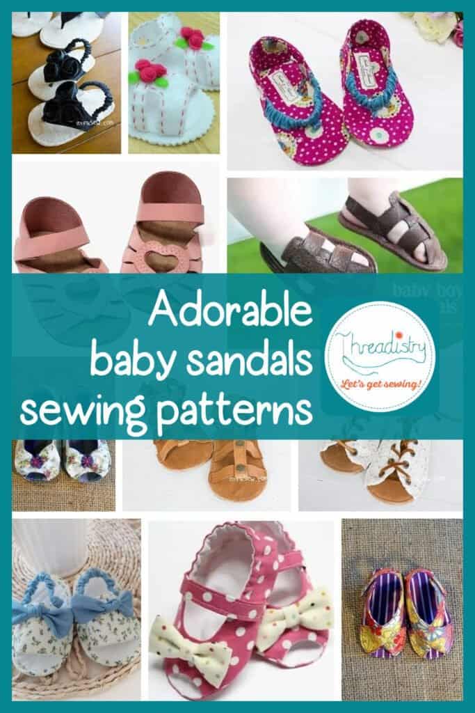 11 baby sandals sewing patterns for sweltering summer days