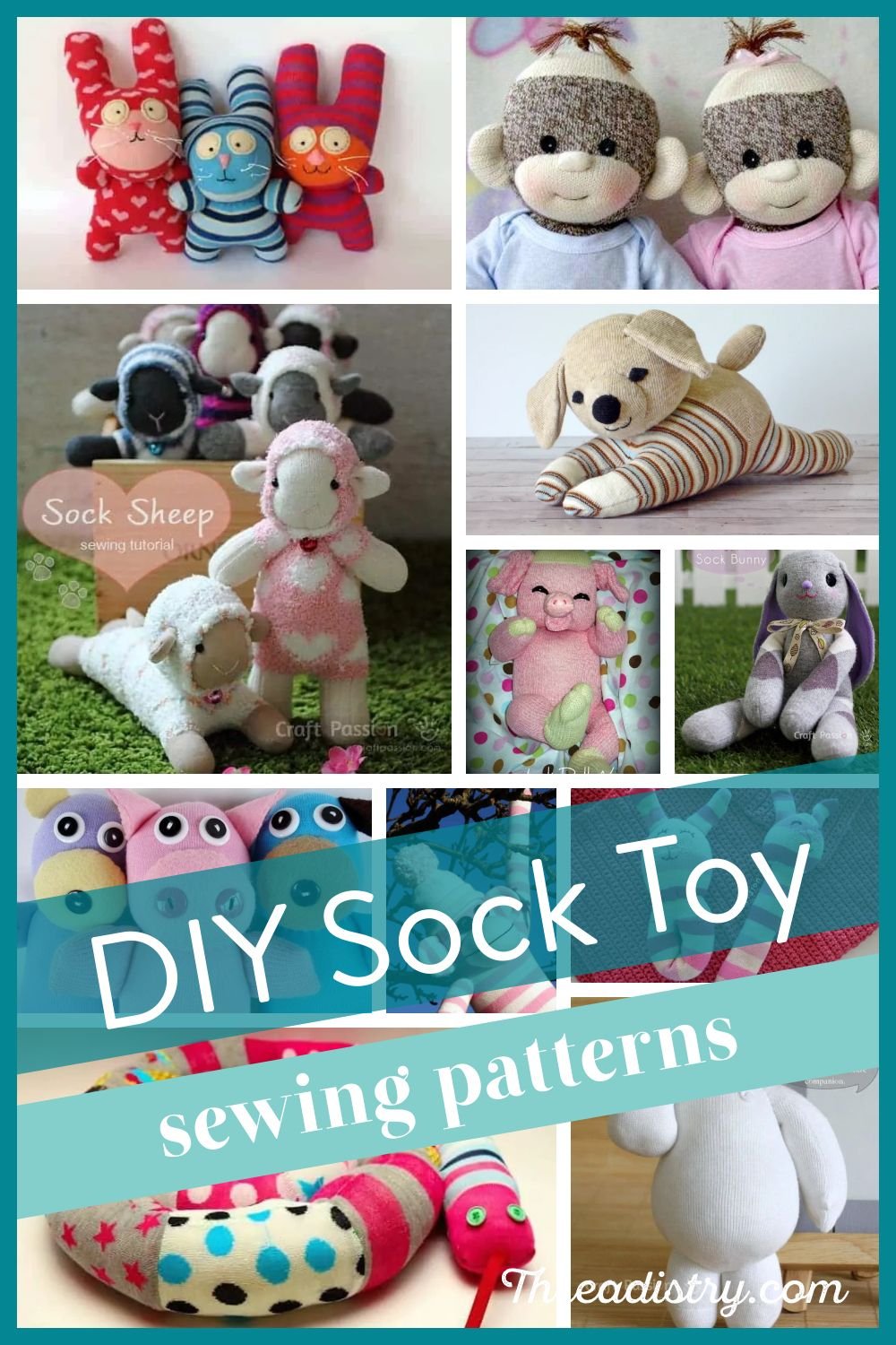 Crazy Cute Sock Toy Sewing Patterns