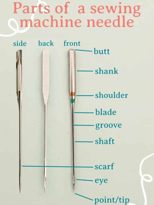 Parts Of A Sewing Machine Needle A Quick Guide Story Threadistry