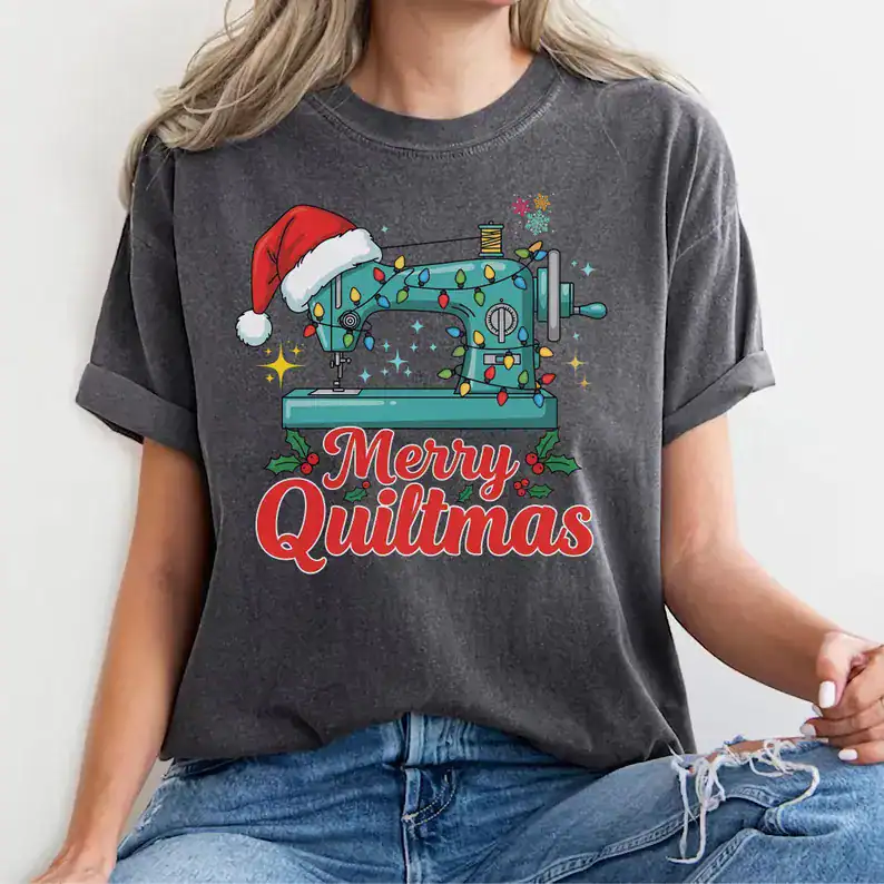 Christmas sewing machine sweater Christmas holiday gift sewing enthusiast funny design 5e4f79ae1e69b2d8f230b7b4.
