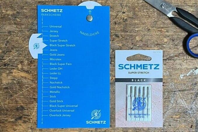 High-quality sewing machine needles for various fabric types and sewing projects.